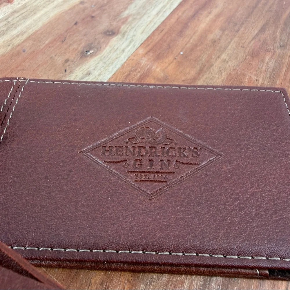 Leeman designs Luggage‎ Tags hendrick’s gin brown leather